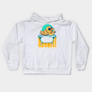 Bathing Duck Kids Hoodie